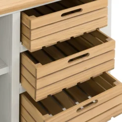 Ashstead Small Sideboard - Oak & Ivory -Cheap Deco Casa Store 12917103 1734897162955025