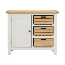Ashstead Small Sideboard - Oak & Ivory -Cheap Deco Casa Store 12917103 4054897162766709