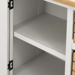 Ashstead Small Sideboard - Oak & Ivory -Cheap Deco Casa Store 12917103 5514897163080887