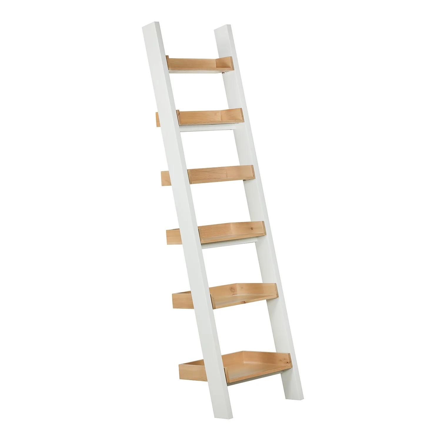 Ashstead Ladder Shelf - Oak & Ivory 1 Ashstead Ladder Shelf - Oak & Ivory