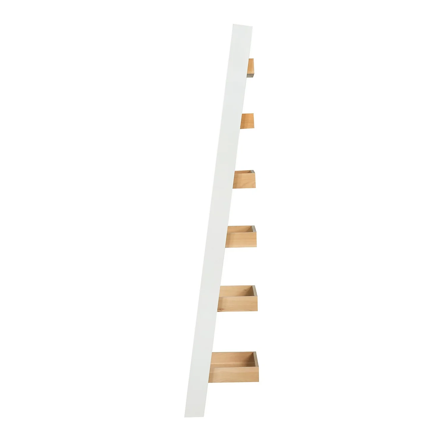 Ashstead Ladder Shelf - Oak & Ivory 4 Ashstead Ladder Shelf - Oak & Ivory - Image 4