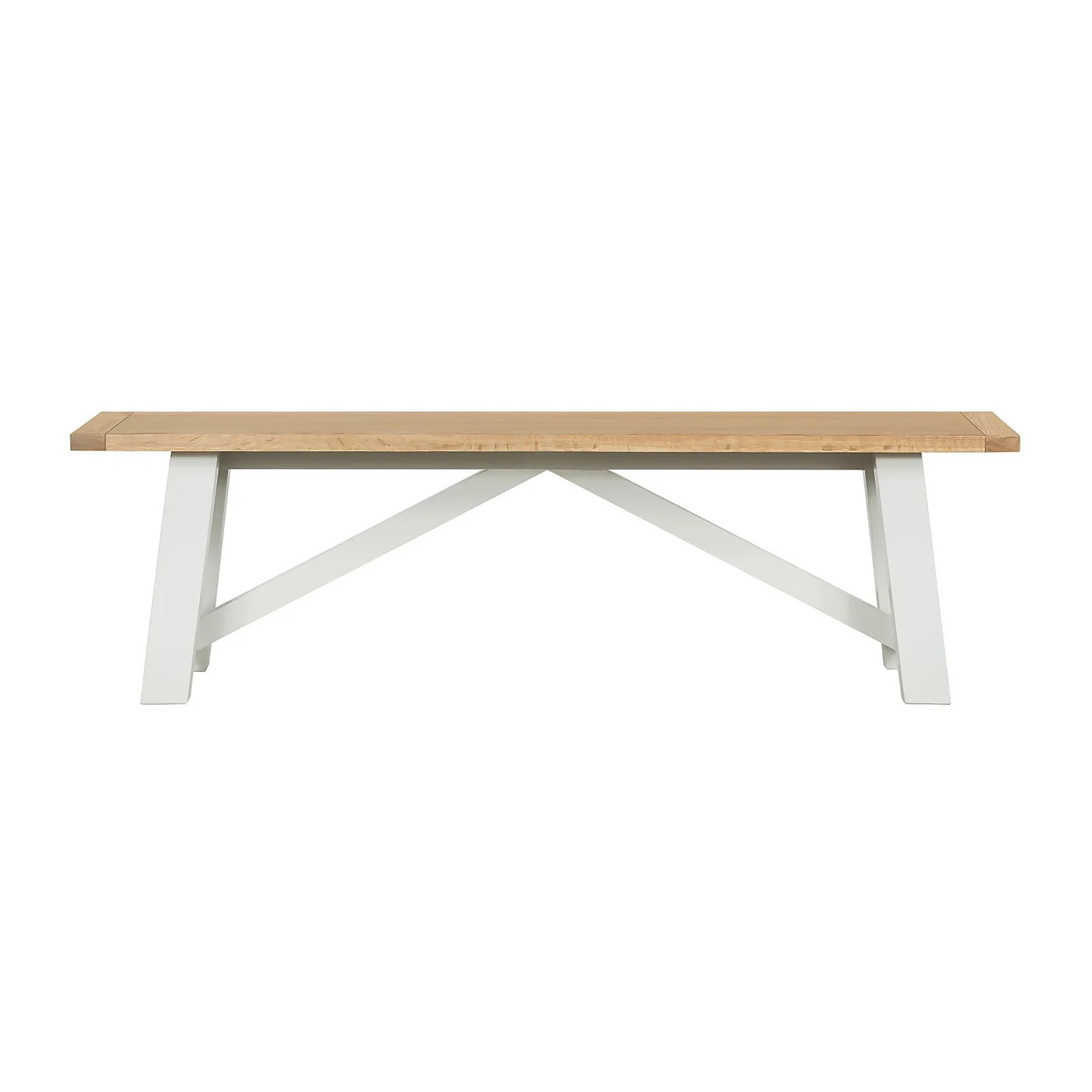 Ashstead Bench - Oak & Ivory 3 Ashstead Bench - Oak & Ivory - Image 3