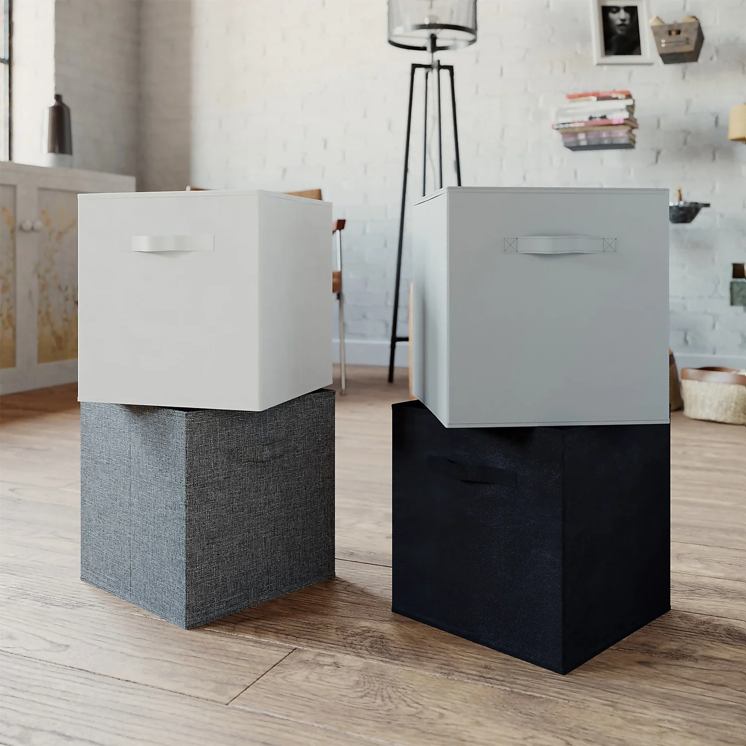 Living Elements Compact Cube Fabric Insert - Grey 2 Living Elements Compact Cube Fabric Insert - Grey - Image 2