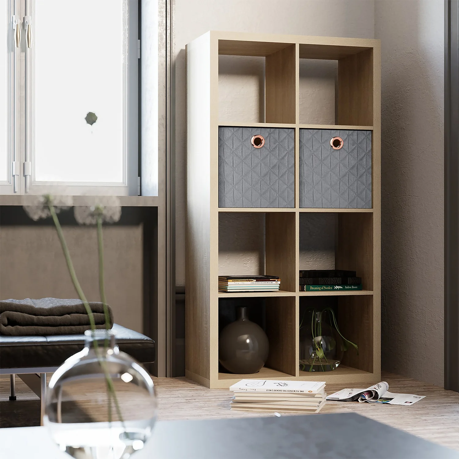 Clever Cube Quilted Velvet Insert - Grey 2 Clever Cube Quilted Velvet Insert - Grey - Image 2