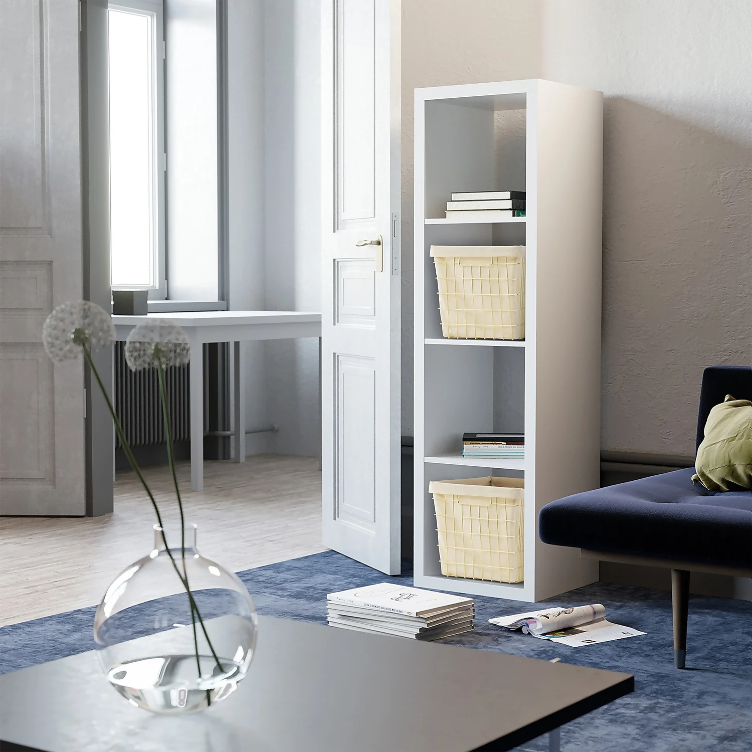 Clever Cube Wire Insert Gold Storage Basket 2 Clever Cube Wire Insert Gold Storage Basket - Image 2