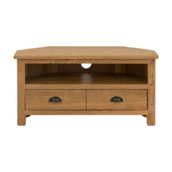 Norbury Corner TV Stand - Oak -Cheap Deco Casa Store 12940834 2054873340558412