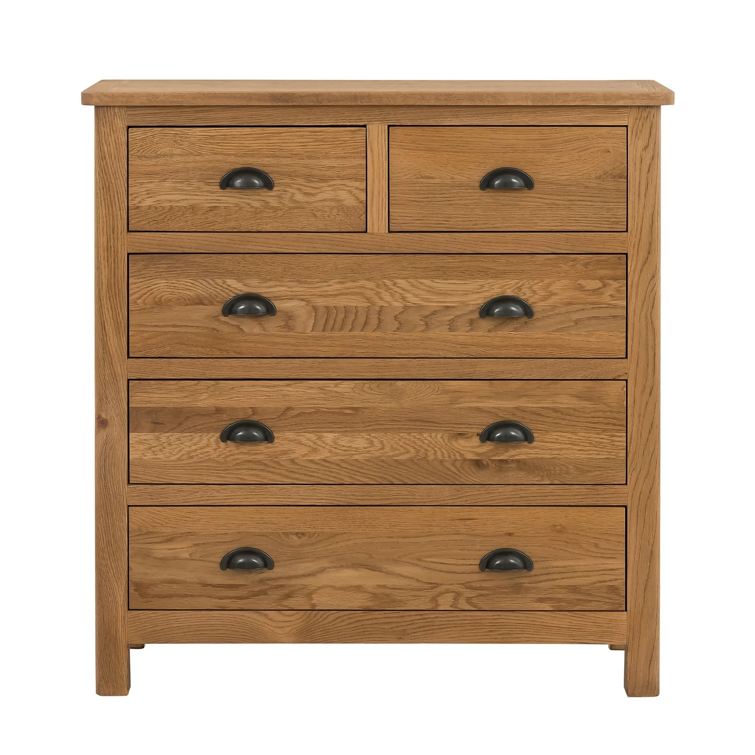 Norbury 5 Drawer Chest - Oak 4 Norbury 5 Drawer Chest - Oak - Image 4