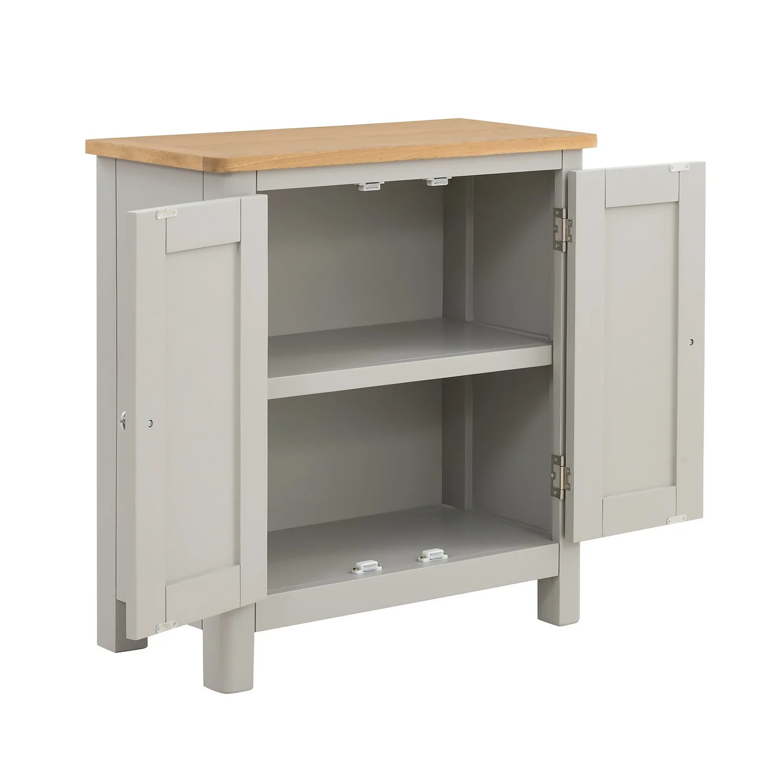 Norbury Petite Cabinet - Grey 4 Norbury Petite Cabinet - Grey - Image 4