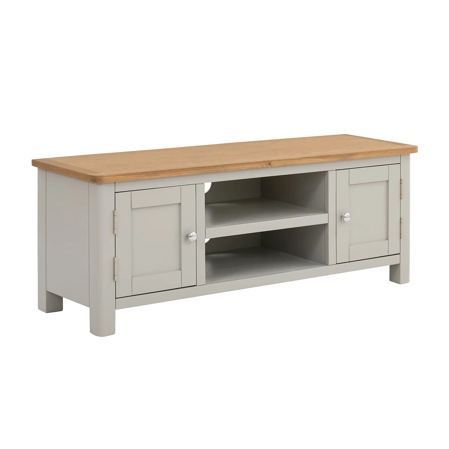 Norbury Wide TV Stand - Grey 1 Norbury Wide TV Stand - Grey