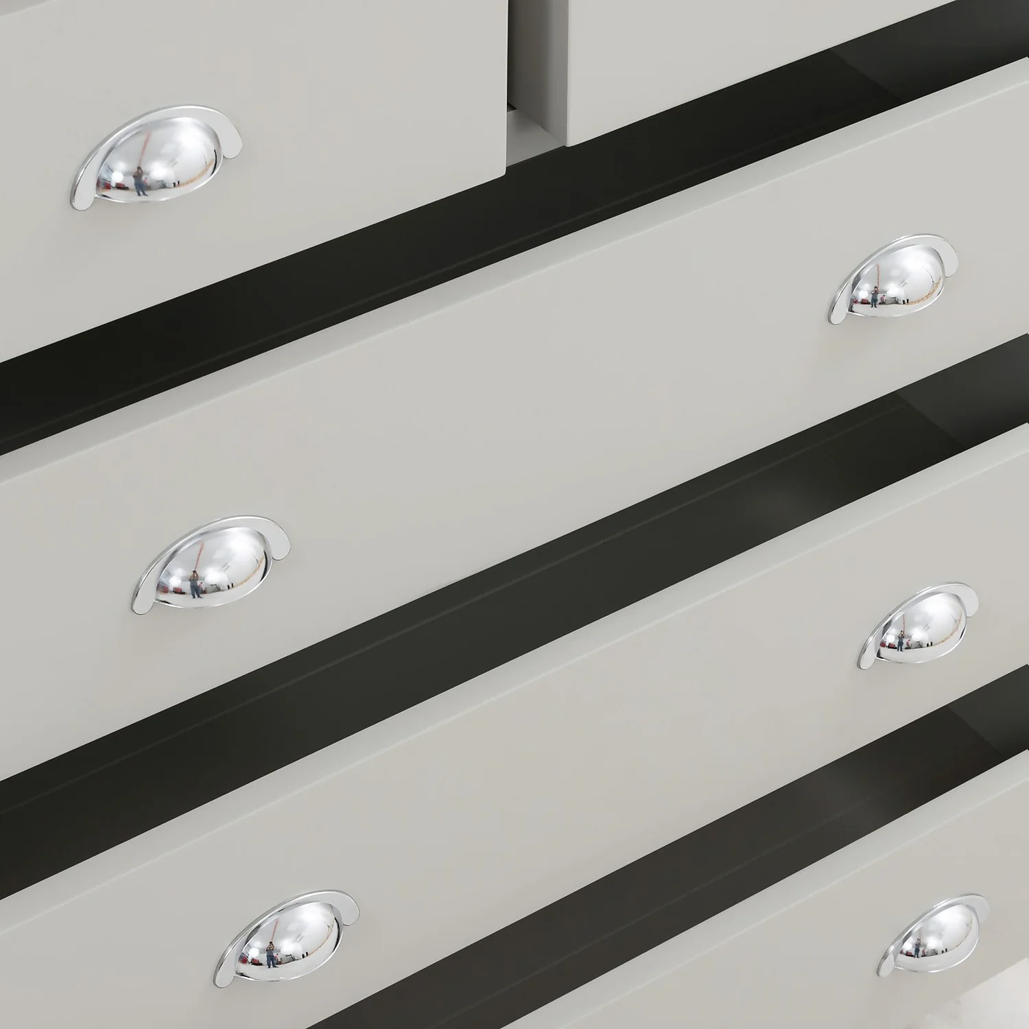 Norbury 5 Drawer Chest - Grey 6 Norbury 5 Drawer Chest - Grey - Image 6