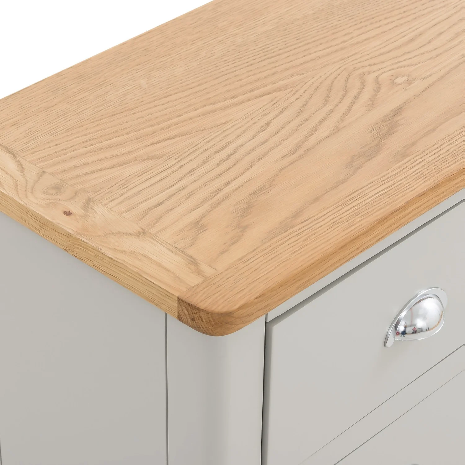 Norbury 5 Drawer Chest - Grey 8 Norbury 5 Drawer Chest - Grey - Image 8