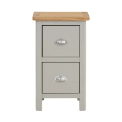 Norbury 2 Drawer Bedside Table - Grey -Cheap Deco Casa Store 12940865 1234873335323034