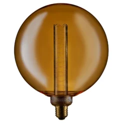 TCP Decorative Lightbulb LED Large Globe ES 3W/8W Warm Amber 1 Pack