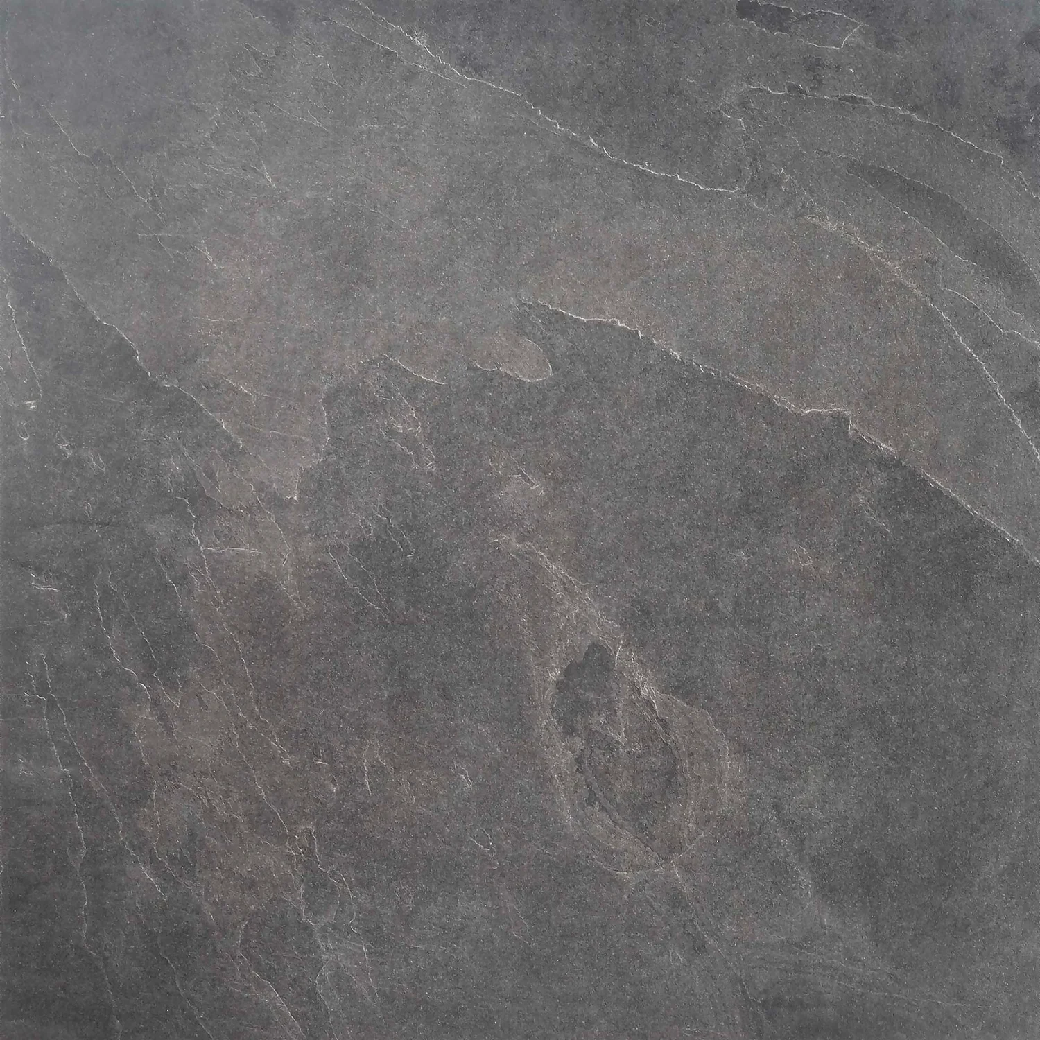 House Of Mosaics Slate Black Matt Stone Effect Porcelain Outdoor Tiles 60 X 60cm - Pack Of 2 2 House Of Mosaics Slate Black Matt Stone Effect Porcelain Outdoor Tiles 60 X 60cm - Pack Of 2 - Image 2