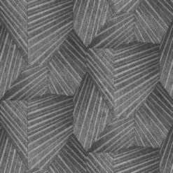 Elle Decoration Stripe Dark Silver Grey Wallpaper