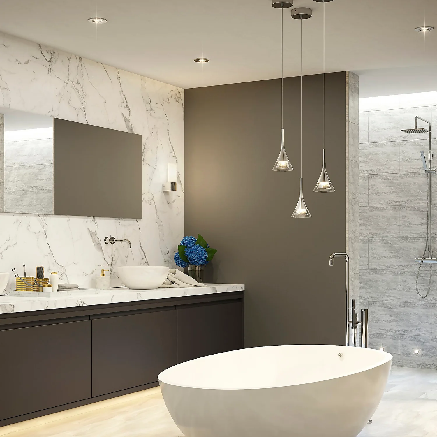 Bathstore Icon Crystal Pendant Light 2 Bathstore Icon Crystal Pendant Light - Image 2