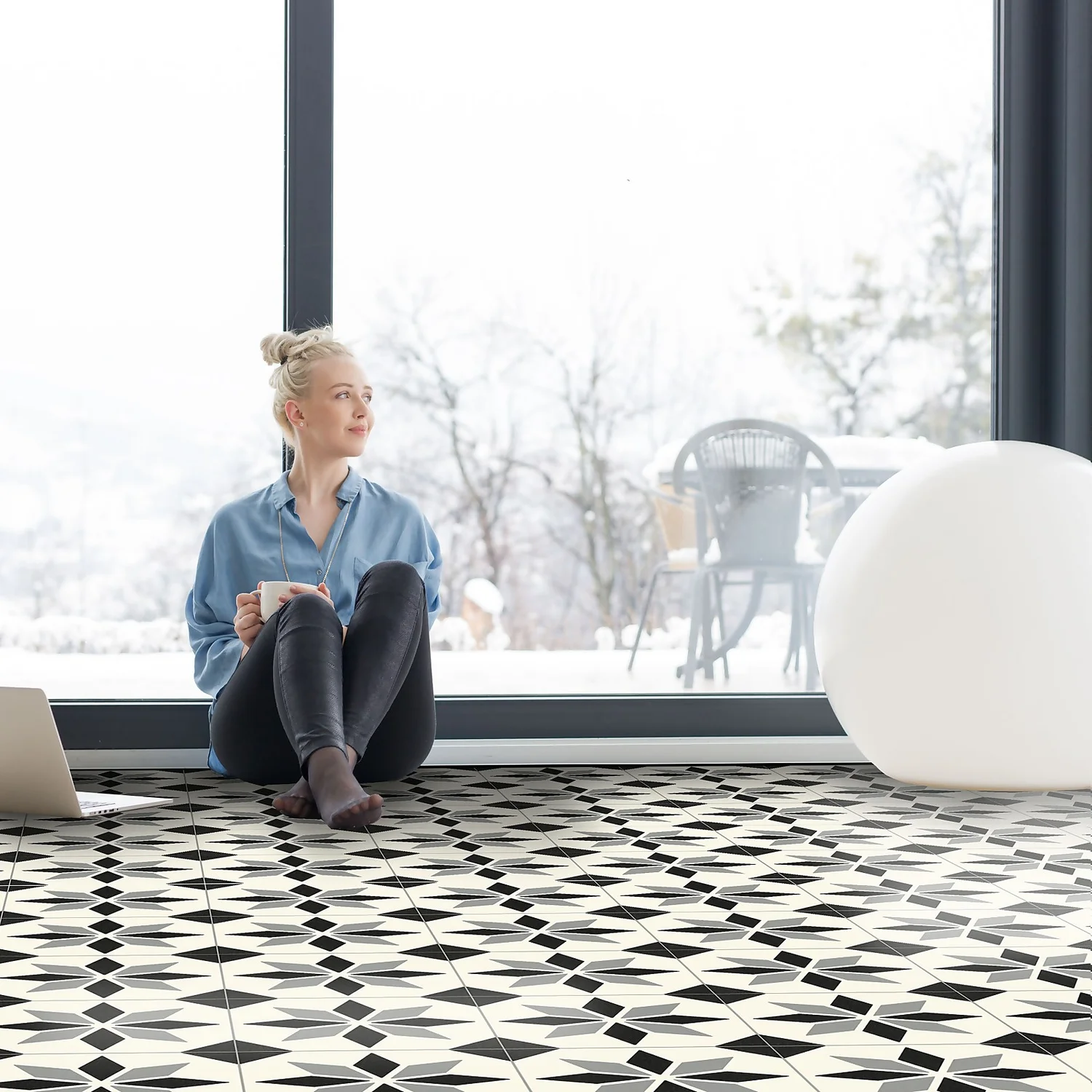 None Scottsdale White Vinyl Sheet Flooring - 3x2m Roll 1 None Scottsdale White Vinyl Sheet Flooring - 3x2m Roll