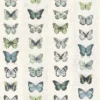 Organic Textures Jewel Butterflies Green Wallpaper