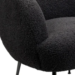 Tori Boucle Tub Chair - Black -Cheap Deco Casa Store 13130400 9684919264964372
