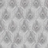 Organic Textures Peacock Grey Wallpaper Sample