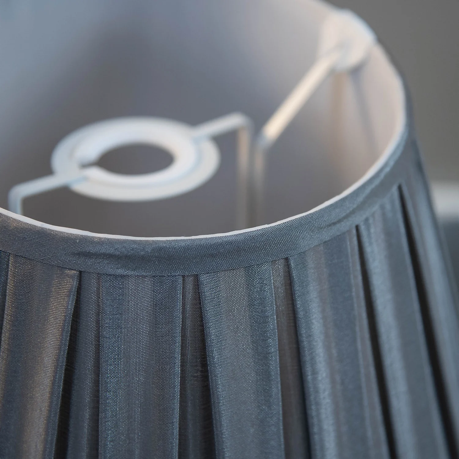 Raye Dove Pleated Taper Silk Shade - 20cm 6 Raye Dove Pleated Taper Silk Shade - 20cm - Image 6