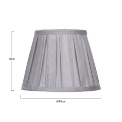 Raye Dove Pleated Taper Silk Shade - 20cm 11 Raye Dove Pleated Taper Silk Shade - 20cm -Cheap Deco Casa Store 13139384 6684900556549946