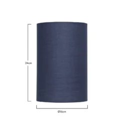 Clyde Navy Cylinder Shade - 16cm 11 Clyde Navy Cylinder Shade - 16cm -Cheap Deco Casa Store 13139389 5664900551376833