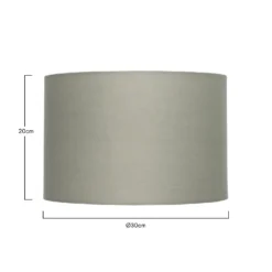 Clyde Sage Drum Shade - 30cm -Cheap Deco Casa Store 13139395 7854900552015512