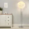 Hattie Feather Floor Lamp - White