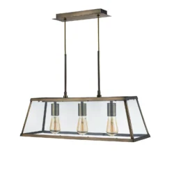 Bellevue 3 Light Industrial Pendant - Brass -Cheap Deco Casa Store 13157973 1944976282935032