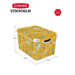 Curver Stockholm Stork Deco Storage Box - Yellow - 22L 11 Curver Stockholm Stork Deco Storage Box - Yellow - 22L -Cheap Deco Casa Store 13169628 7774898511971226