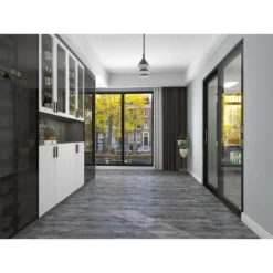 None Rigid Core Luxury Vinyl Flooring Carbon Grey Plank -Cheap Deco Casa Store 13177441 9554883991730839