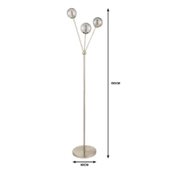 Orb 3 Light Floor Lamp - Nickel Smoke 10 Orb 3 Light Floor Lamp - Nickel Smoke -Cheap Deco Casa Store 13208323 9304909895331951