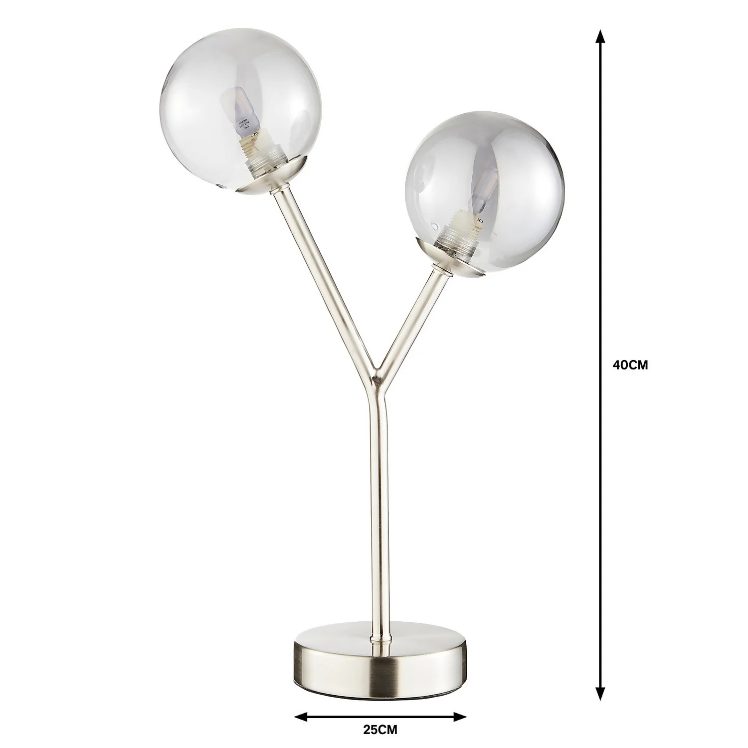 Orb 2 Light Table Lamp - Nickel Smoke 5 Orb 2 Light Table Lamp - Nickel Smoke - Image 5