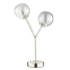 Orb 2 Light Table Lamp - Nickel Smoke 8 Orb 2 Light Table Lamp - Nickel Smoke -Cheap Deco Casa Store 13208328 4334896913519545
