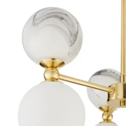 House Beautiful Delta 3 Light Marble Pendant - Brass & Opal 8 House Beautiful Delta 3 Light Marble Pendant - Brass & Opal -Cheap Deco Casa Store 13208336 1634927241741295