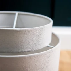 Finn Tier Drum Putty Linen Shade - 25cm 13 Finn Tier Drum Putty Linen Shade - 25cm -Cheap Deco Casa Store 13222467 1714944148473084