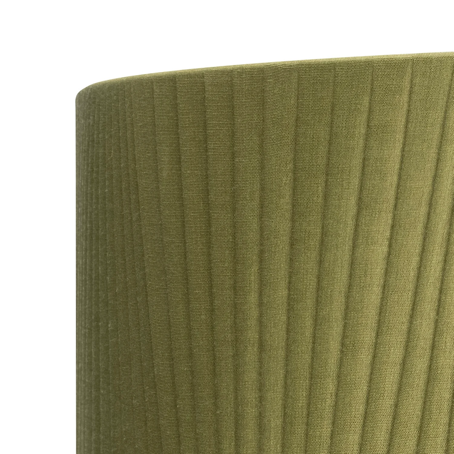 Raye Olive Drum Pleated Silk Shade - 45cm 4 Raye Olive Drum Pleated Silk Shade - 45cm - Image 4