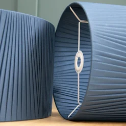 Raye Peacock Drum Pleated Silk Shade - 45cm -Cheap Deco Casa Store 13222476 1764944148498860