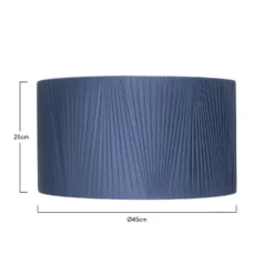 Raye Peacock Drum Pleated Silk Shade - 45cm -Cheap Deco Casa Store 13222476 3424901095994379
