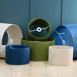 Raye Peacock Drum Pleated Silk Shade - 45cm -Cheap Deco Casa Store 13222476 6064944148561452