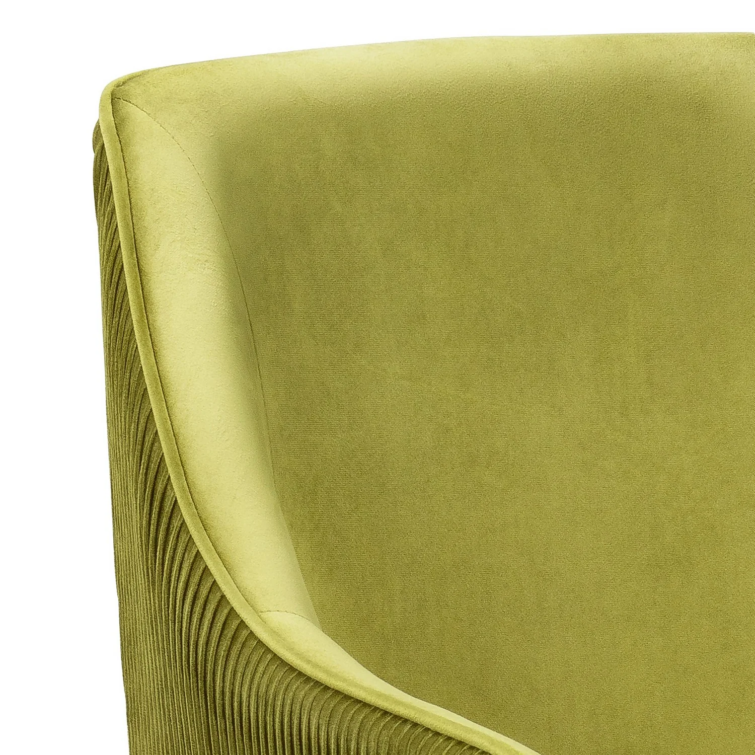 Pia Pleat Swivel Chair - Olive 5 Pia Pleat Swivel Chair - Olive - Image 5