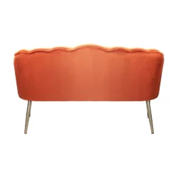 Sophia Scallop Occasional Sofa - Burnt Orange 10 Sophia Scallop Occasional Sofa - Burnt Orange -Cheap Deco Casa Store 13222766 9564920057615021