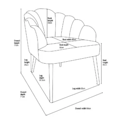 Sophia Scallop Occasional Chair - Burnt Orange 15 Sophia Scallop Occasional Chair - Burnt Orange -Cheap Deco Casa Store 13222770 1135014368846132