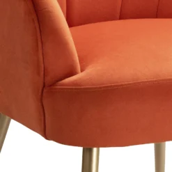 Sophia Scallop Occasional Chair - Burnt Orange 13 Sophia Scallop Occasional Chair - Burnt Orange -Cheap Deco Casa Store 13222770 6824920057736278