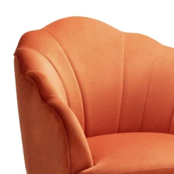 Sophia Scallop Occasional Chair - Burnt Orange 12 Sophia Scallop Occasional Chair - Burnt Orange -Cheap Deco Casa Store 13222770 7244920057687963