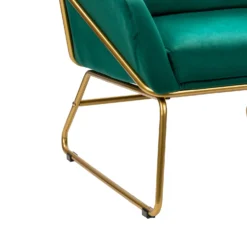 Evelyn Metal Frame Chair - Emerald -Cheap Deco Casa Store 13222772 3134932955727262