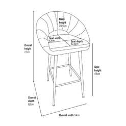 Margot Bar Stool - Black 15 Margot Bar Stool - Black -Cheap Deco Casa Store 13222775 1355018741143179