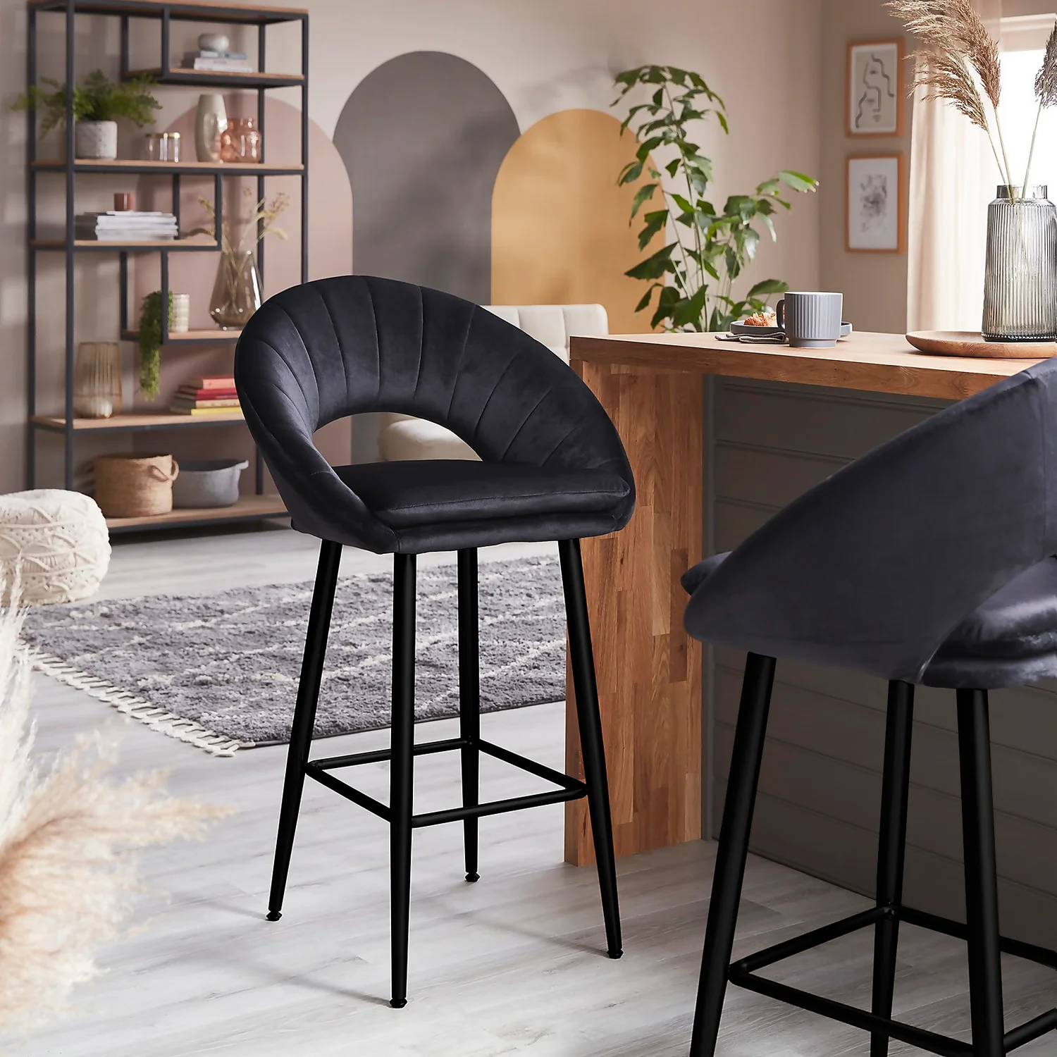 Margot Bar Stool - Black 2 Margot Bar Stool - Black - Image 2