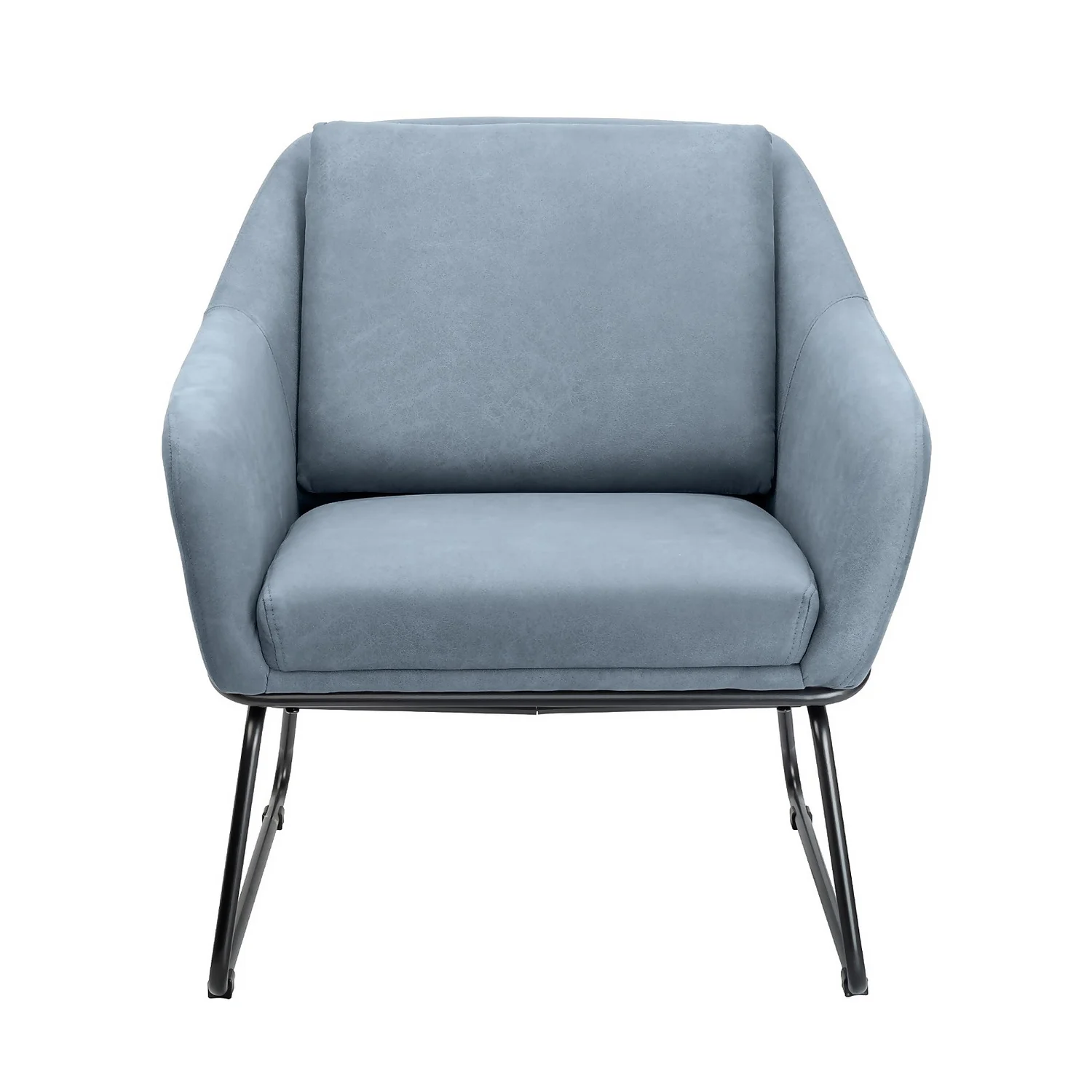 Evelyn Metal Frame Chair - Denim Blue 3 Evelyn Metal Frame Chair - Denim Blue - Image 3